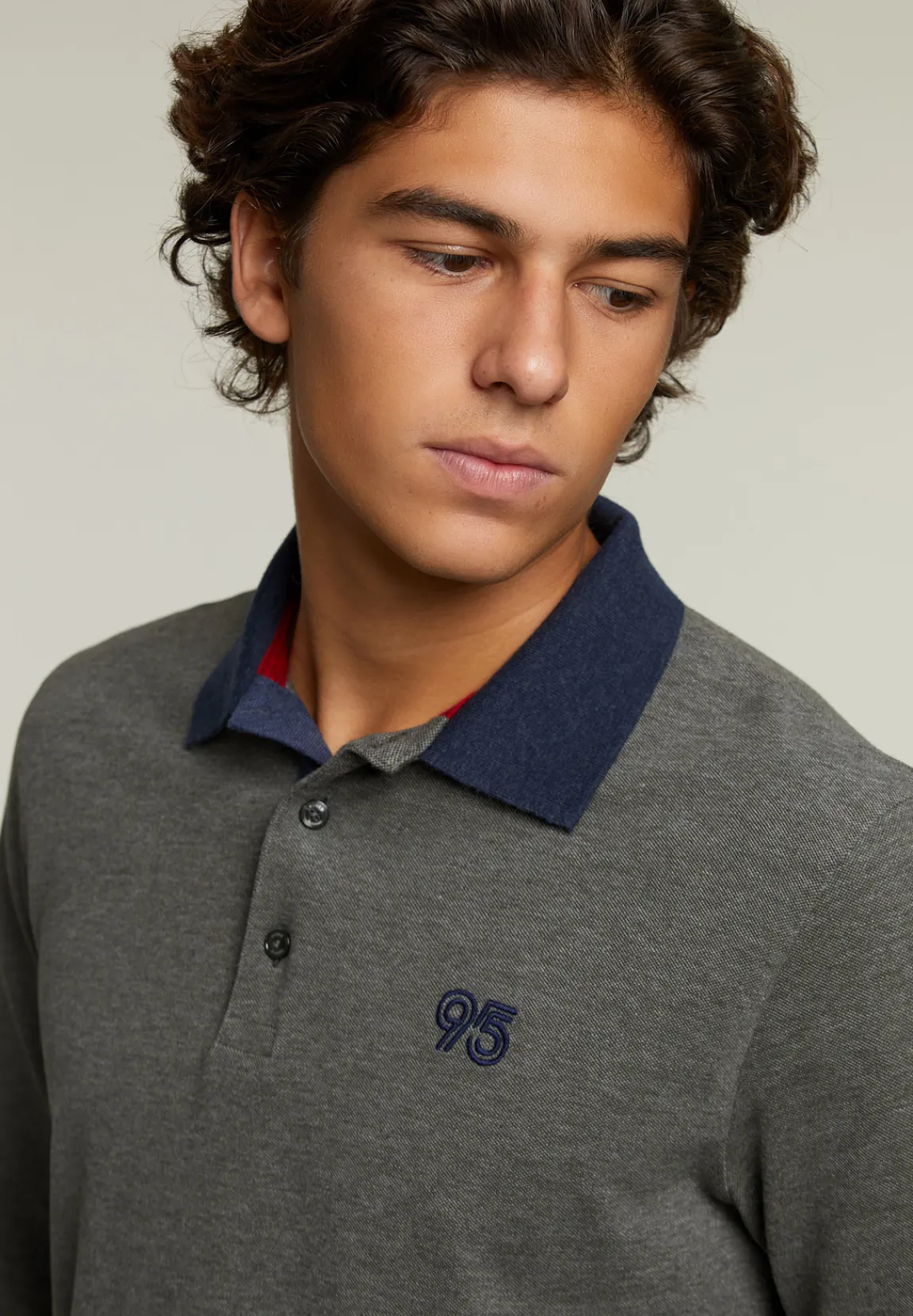 Sale River Woods Custom fit katoenen polo woodstock mix -