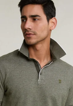 Hot River Woods Custom fit katoenen polo forest mix -