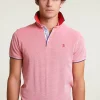 Fashion River Woods Custom fit katoenen stretch polo stanford red -