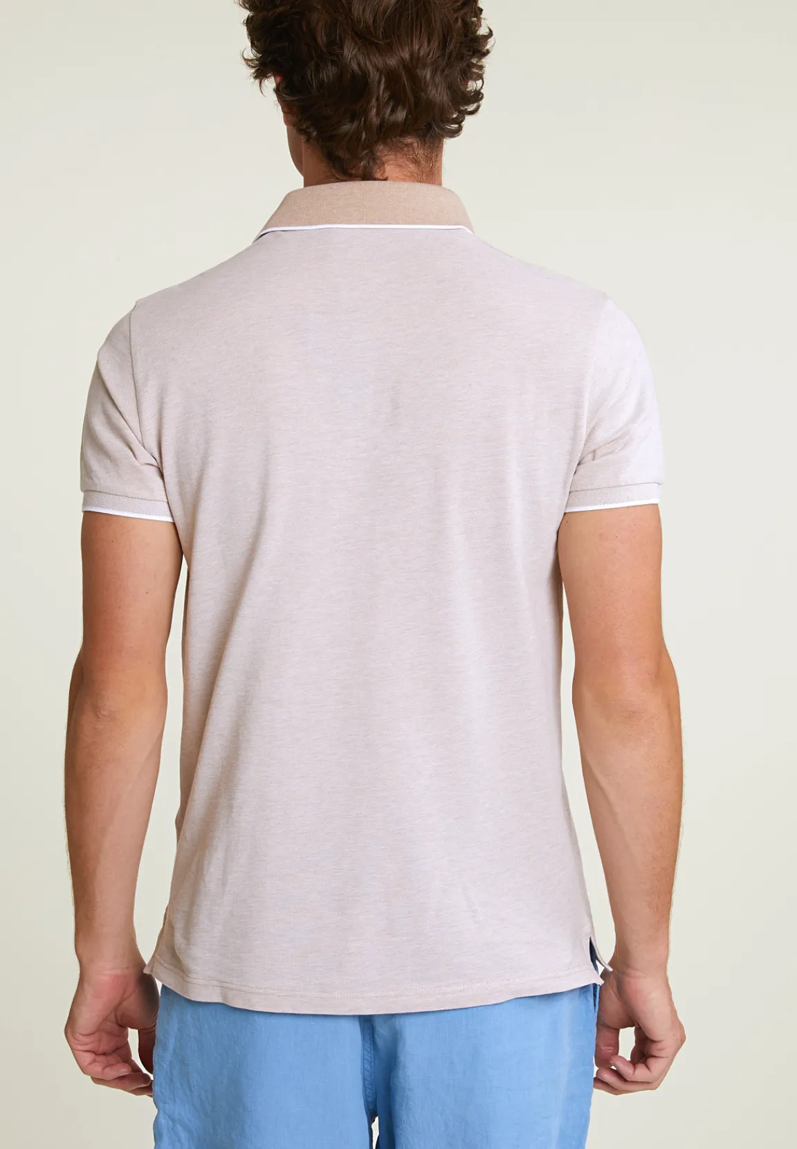 Hot River Woods Custom fit katoenen stretch polo reed mix -