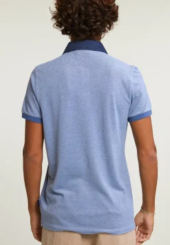 Sale River Woods Custom fit katoenen stretch polo korte mouwen lake mix -