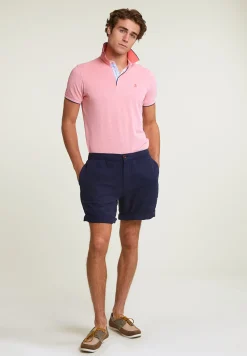 Sale River Woods Custom fit katoenen stretch polo lt sunset -