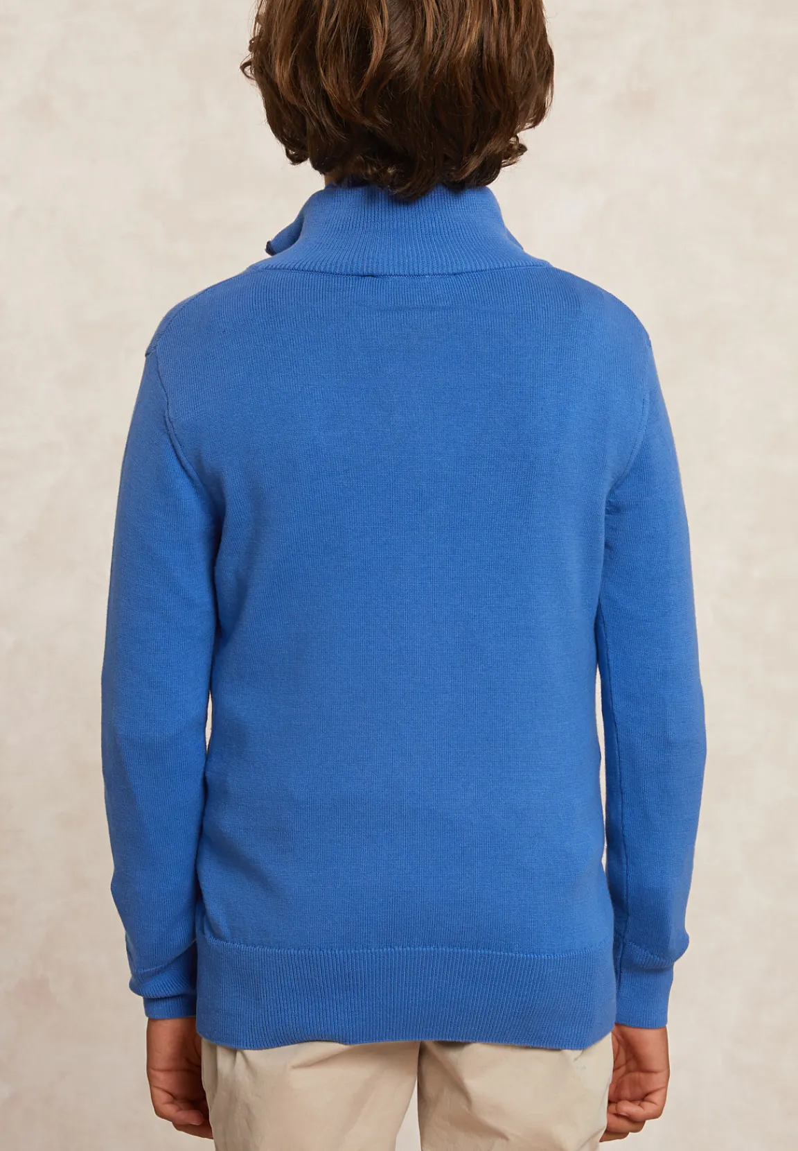 New River Woods Custom fit katoenen trui opstaande kraag lt hamptons mix -