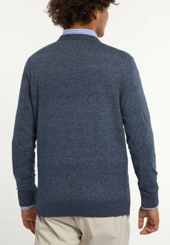 Best River Woods Custom fit katoenen trui ronde hals moonlight mix -