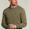 Discount River Woods Custom fit katoenen-linnen trui savanna -