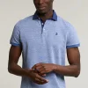 Hot River Woods Custom fit katoen-linnen polo lake mix -