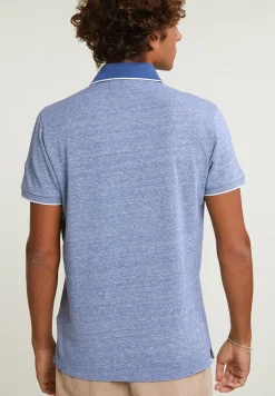 New River Woods Custom fit katoen-linnen polo korte mouwen lake -
