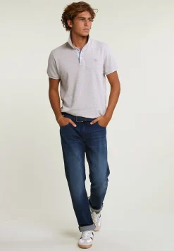 Discount River Woods Custom fit katoen-linnen polo korte mouwen linen mix -
