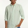 Best River Woods Custom fit linnen hemd dew -