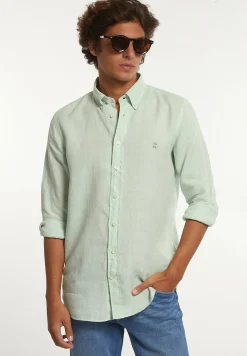 Best River Woods Custom fit linnen hemd dew -