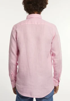 Sale River Woods Custom fit linnen hemd flamingo -