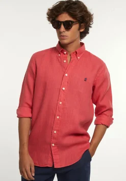 Best River Woods Custom fit linnen hemd sunset -