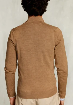 Fashion River Woods Custom fit merino cardigan met rits pyramid mix -