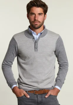 Hot River Woods Custom fit merino trui oxford mix -