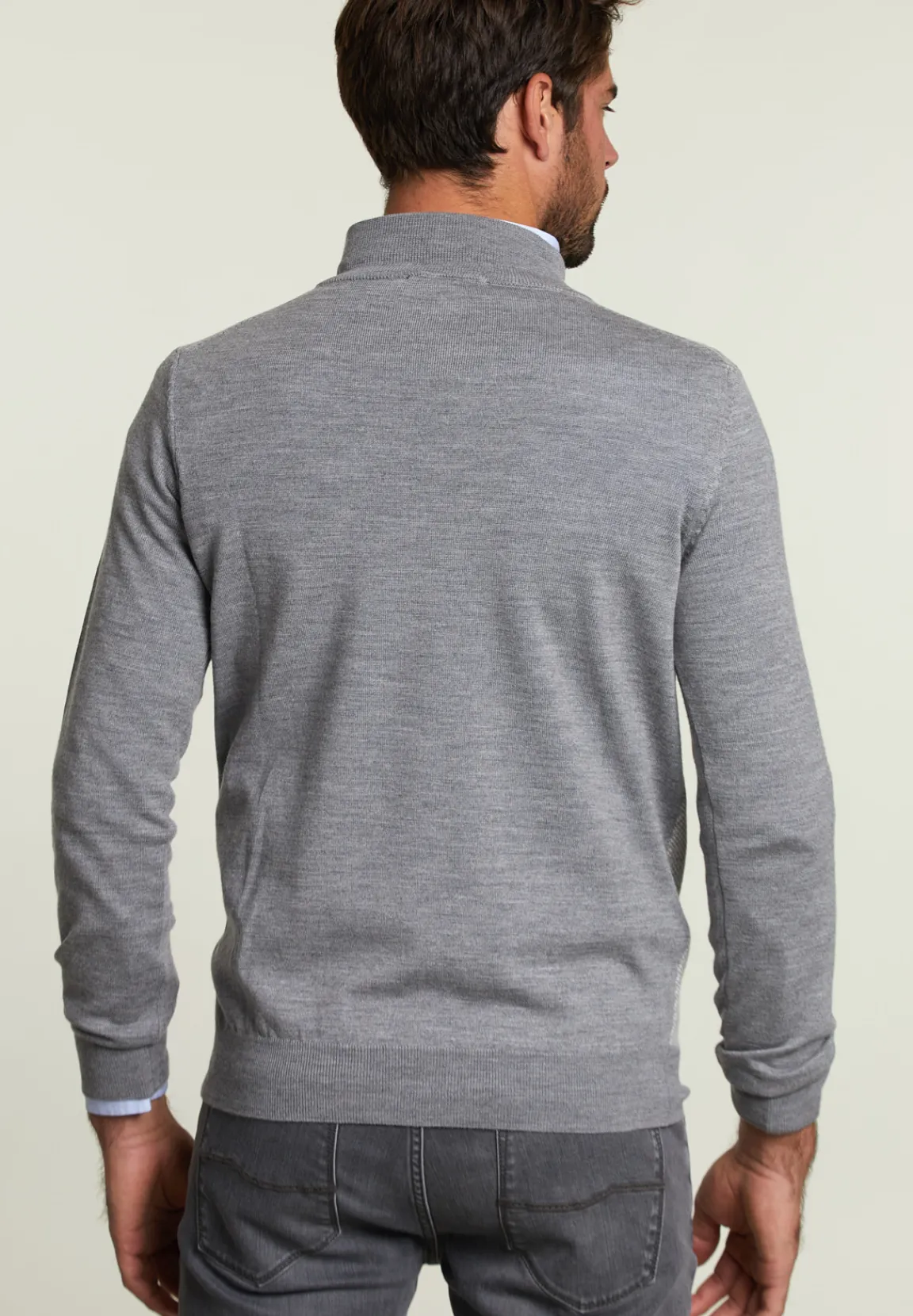 Hot River Woods Custom fit merino trui oxford mix -