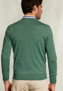 Clearance River Woods Custom fit merino V-hals trui equator mix -