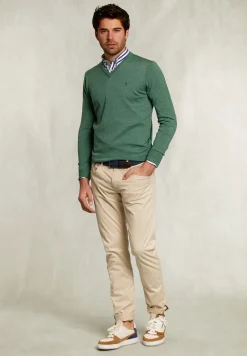 Clearance River Woods Custom fit merino V-hals trui equator mix -