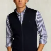 Outlet River Woods Custom fit mouwloze merino cardigan navy -