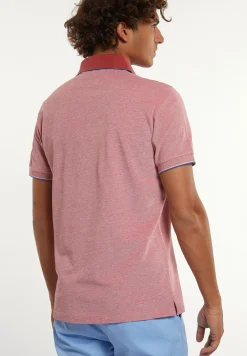 Best River Woods Custom fit pima katoen fantasie polo scarlet mix -