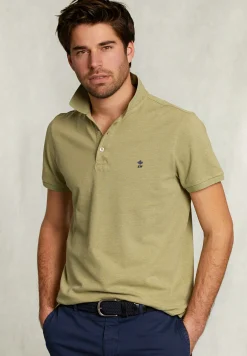 Fashion River Woods Custom fit pima katoen polo herb mix -