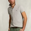 Sale River Woods Custom fit pima katoen polo dark oyster mix -
