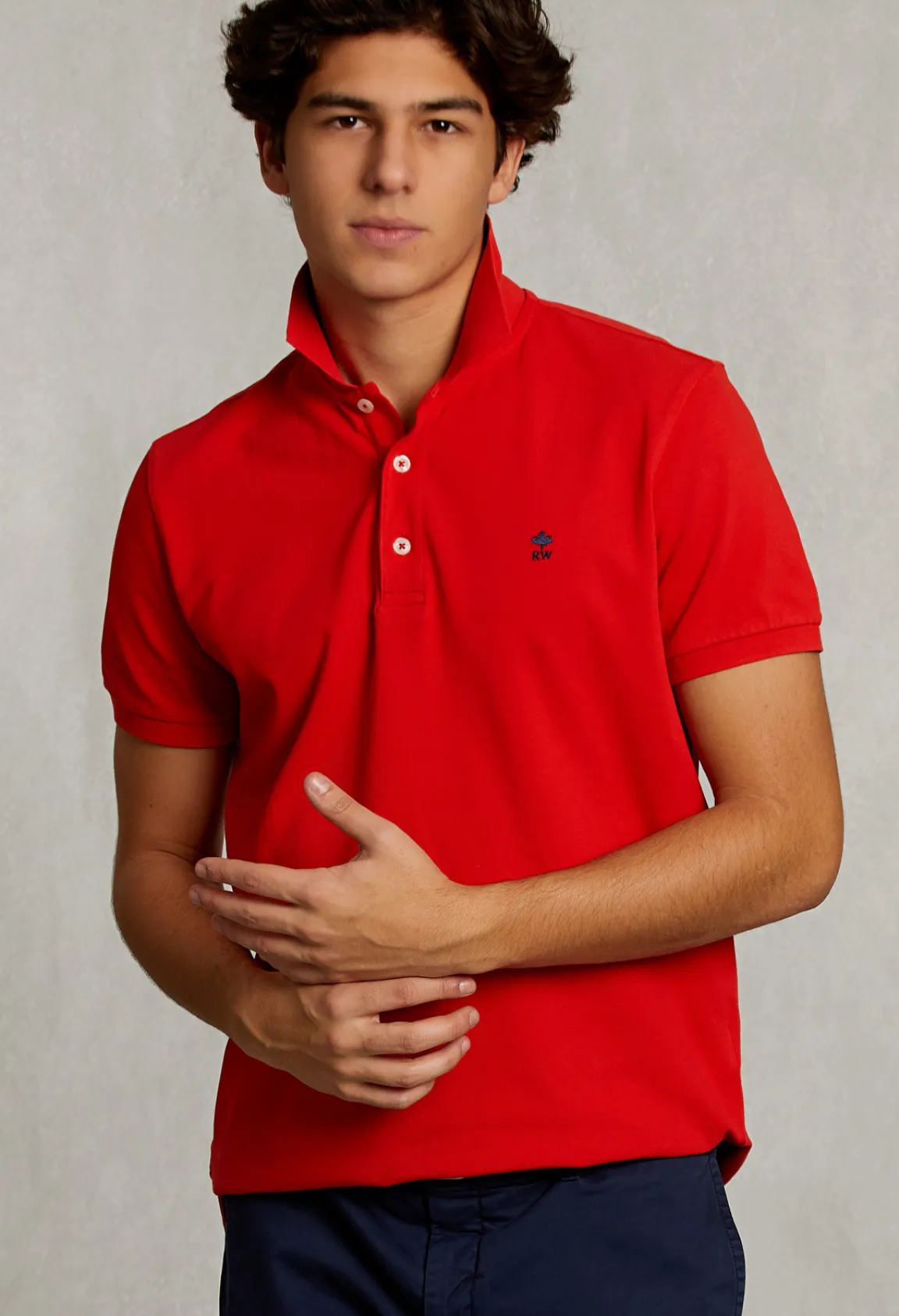 Best River Woods Custom fit pima katoen polo kir royal -