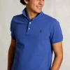 Clearance River Woods Custom fit pima katoen polo deep blue -