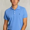 Best River Woods Custom fit pima katoen polo azure -