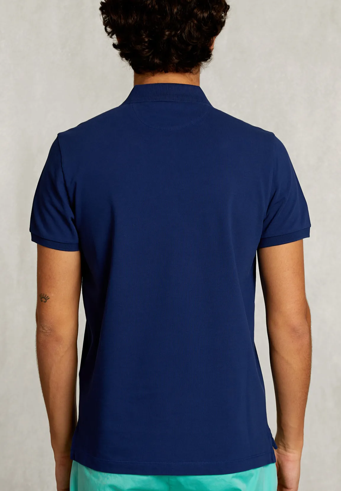 Hot River Woods Custom fit pima katoen polo oxford blue -
