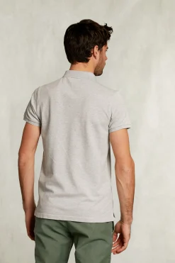 Sale River Woods Custom fit pima katoen polo dark oyster mix -