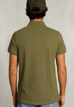 New River Woods Custom fit pima katoen polo lt savanna mix -