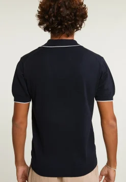 Hot River Woods Custom fit pima katoen polotrui korte mouwen dk navy -