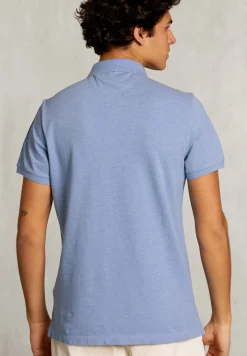 Clearance River Woods Custom fit pima katoen polo blue gin mix -