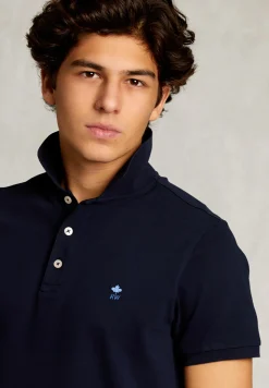 New River Woods Custom fit pima katoen polo navy -