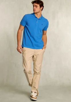 Online River Woods Custom fit pima katoen polo ocean -