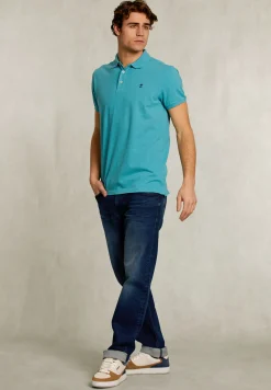 Best River Woods Custom fit pima katoen polo mistral mix -