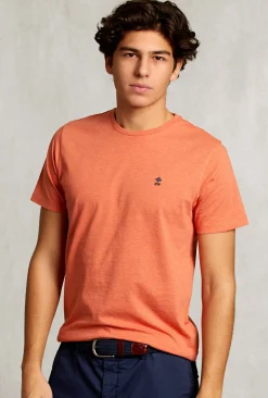 New River Woods Custom fit pima katoen T-shirt dk serengeti mix -