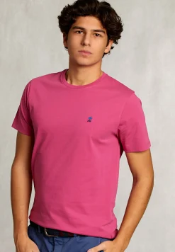 New River Woods Custom fit pima katoen T-shirt amaranth -
