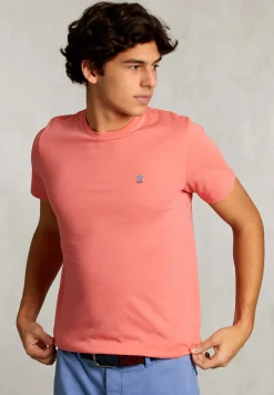 Fashion River Woods Custom fit pima katoen T-shirt bellini -