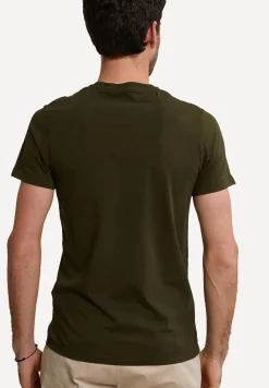 Best River Woods Custom fit pima katoen T-shirt borstzak forest mix -