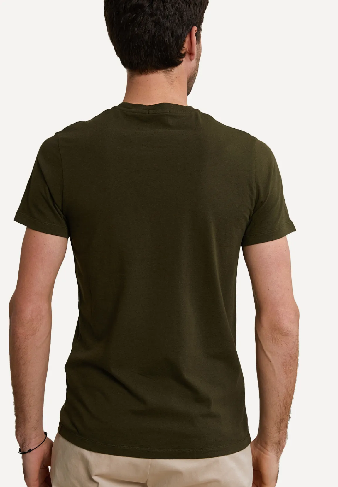 Best River Woods Custom fit pima katoen T-shirt borstzak forest mix -