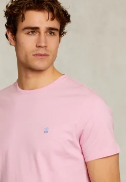 Discount River Woods Custom fit pima katoen T-shirt powder -