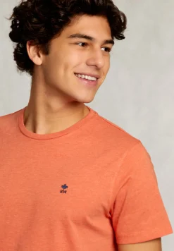 New River Woods Custom fit pima katoen T-shirt dk serengeti mix -