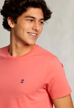 Online River Woods Custom fit pima katoen T-shirt rose -