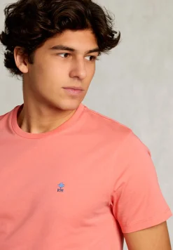 Fashion River Woods Custom fit pima katoen T-shirt bellini -
