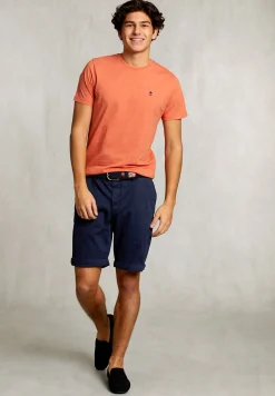 New River Woods Custom fit pima katoen T-shirt dk serengeti mix -