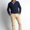 Best River Woods Custom fit polo in katoen in blauw -