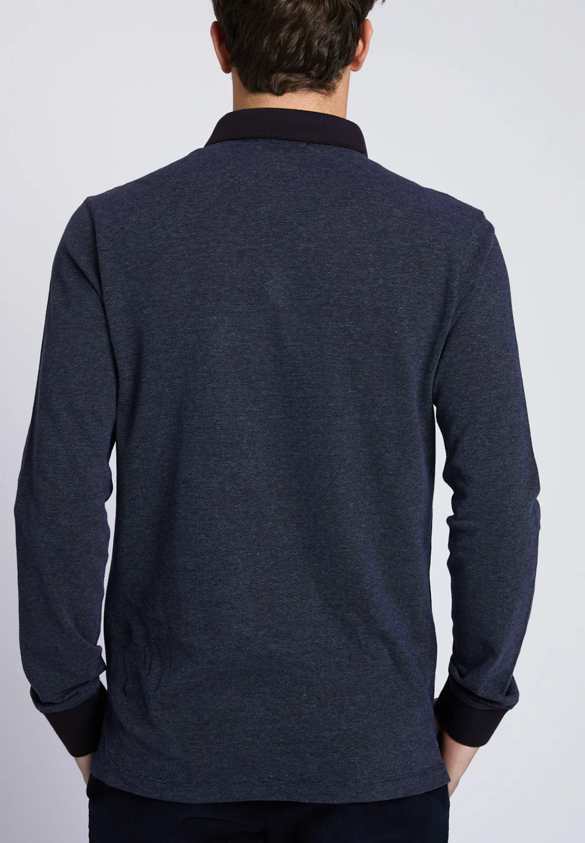 New River Woods Custom fit polo in katoen in bruin -