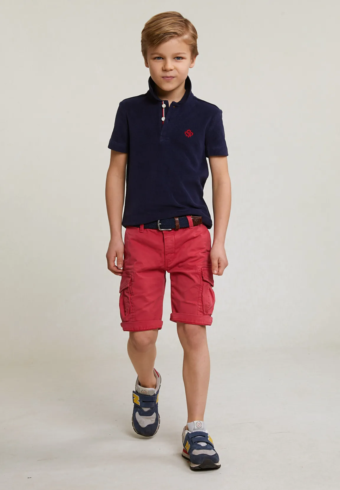 Sale River Woods Custom fit éponge polo henna blue -