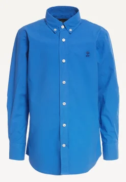 Fashion River Woods Custom fit popeline hemd evening blue -